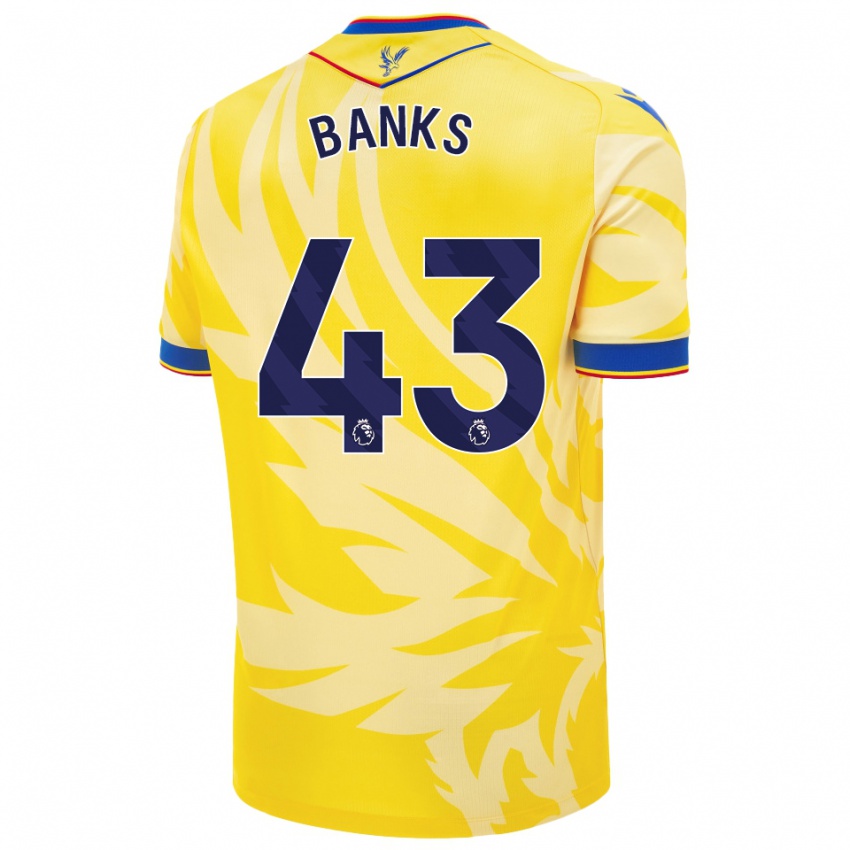 Niño Camiseta Scott Banks #43 Amarillo 2ª Equipación 2024/25 La Camisa Chile