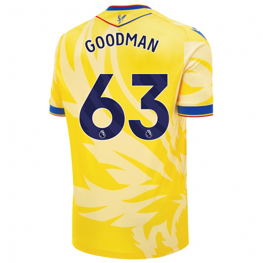 Niño Camiseta Owen Goodman #63 Amarillo 2ª Equipación 2024/25 La Camisa Chile