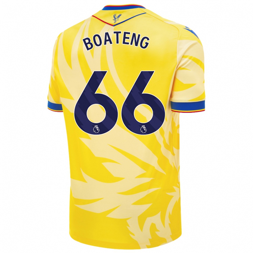 Niño Camiseta David Boateng #66 Amarillo 2ª Equipación 2024/25 La Camisa Chile