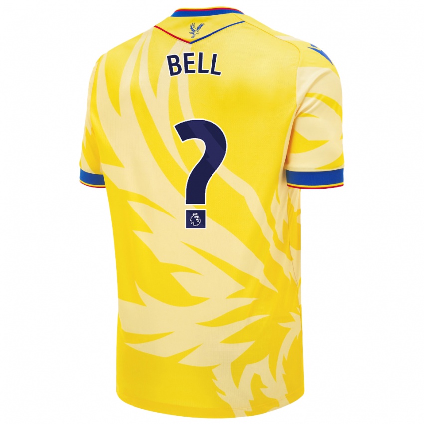 Niño Camiseta Freddie Bell #0 Amarillo 2ª Equipación 2024/25 La Camisa Chile