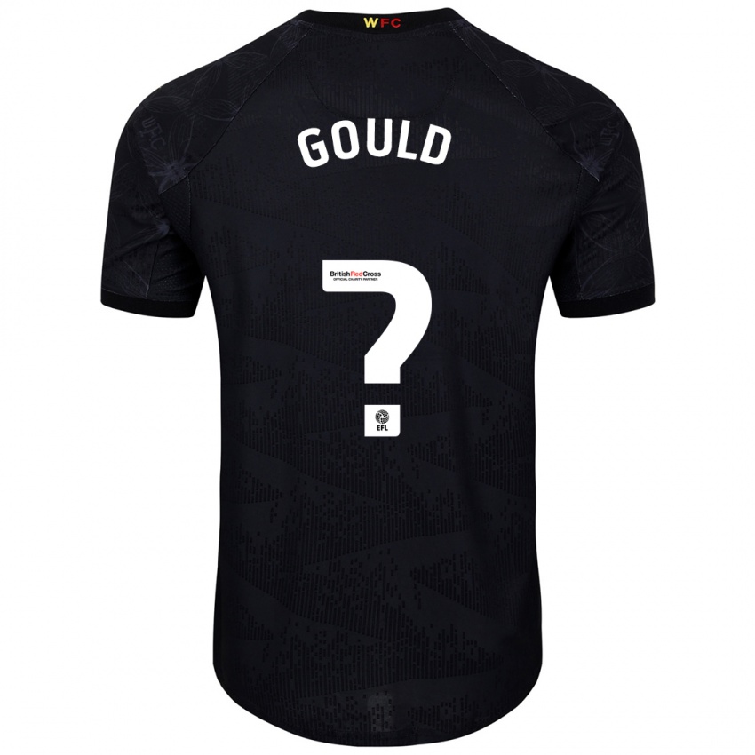 Niño Camiseta Ali Gould #0 Negro Blanco 2ª Equipación 2024/25 La Camisa Chile