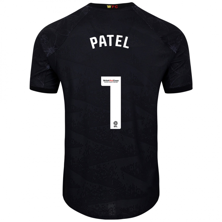 Niño Camiseta Safia Middleton-Patel #1 Negro Blanco 2ª Equipación 2024/25 La Camisa Chile