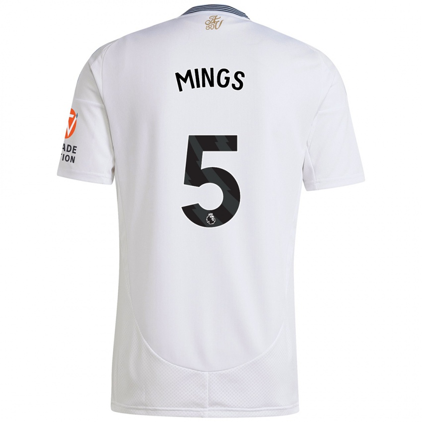 Niño Camiseta Tyrone Mings #5 Blanco 2ª Equipación 2024/25 La Camisa Chile