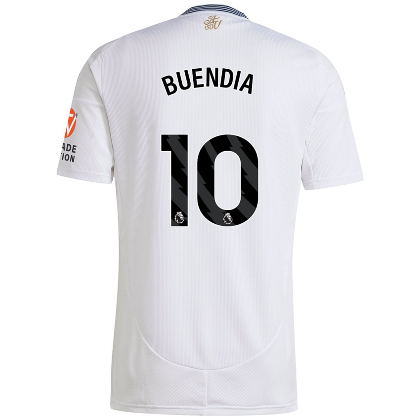 Niño Camiseta Emiliano Buendía #10 Blanco 2ª Equipación 2024/25 La Camisa Chile