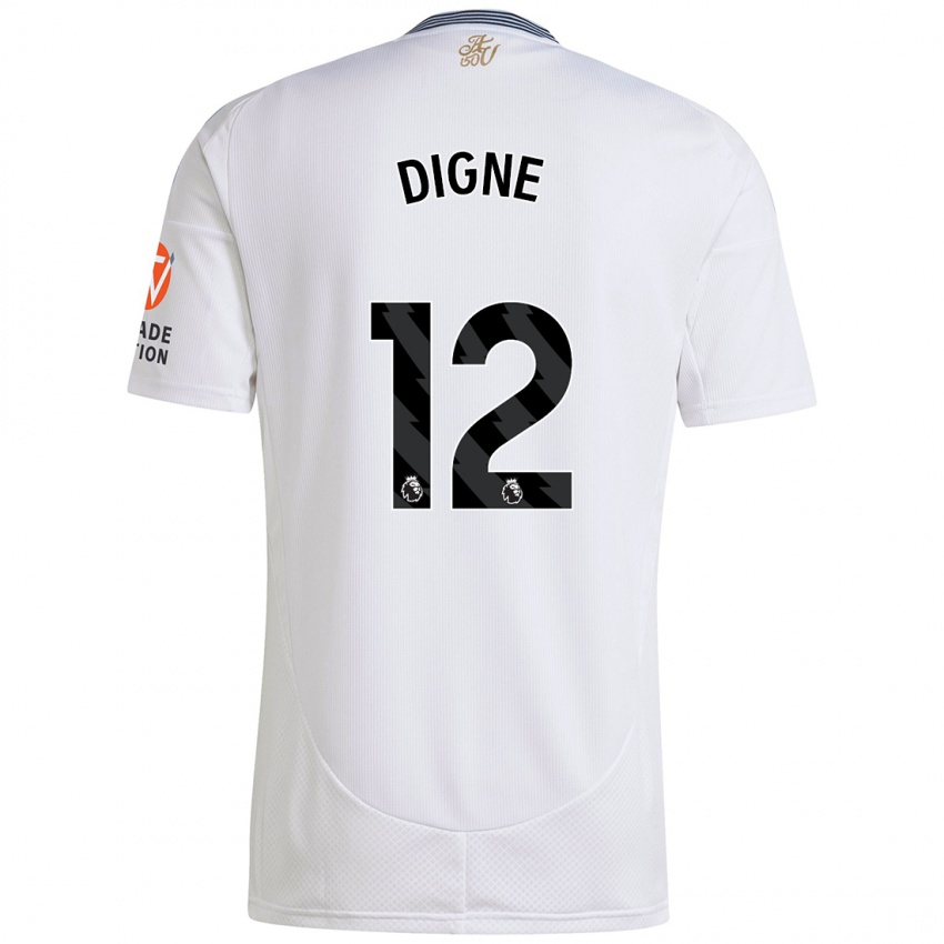 Niño Camiseta Lucas Digne #12 Blanco 2ª Equipación 2024/25 La Camisa Chile