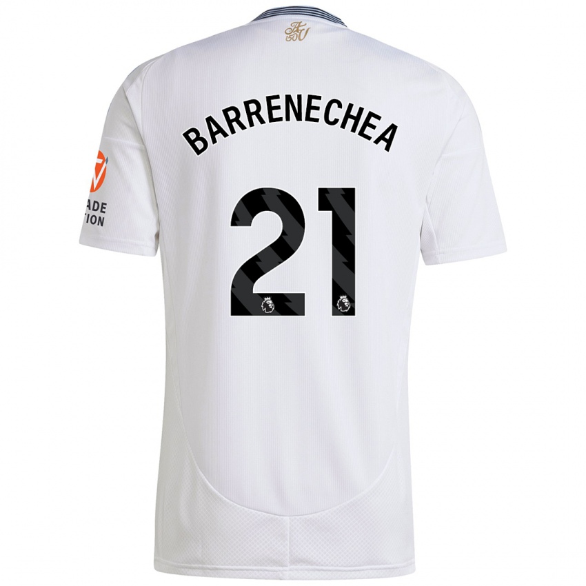 Niño Camiseta Enzo Barrenechea #21 Blanco 2ª Equipación 2024/25 La Camisa Chile