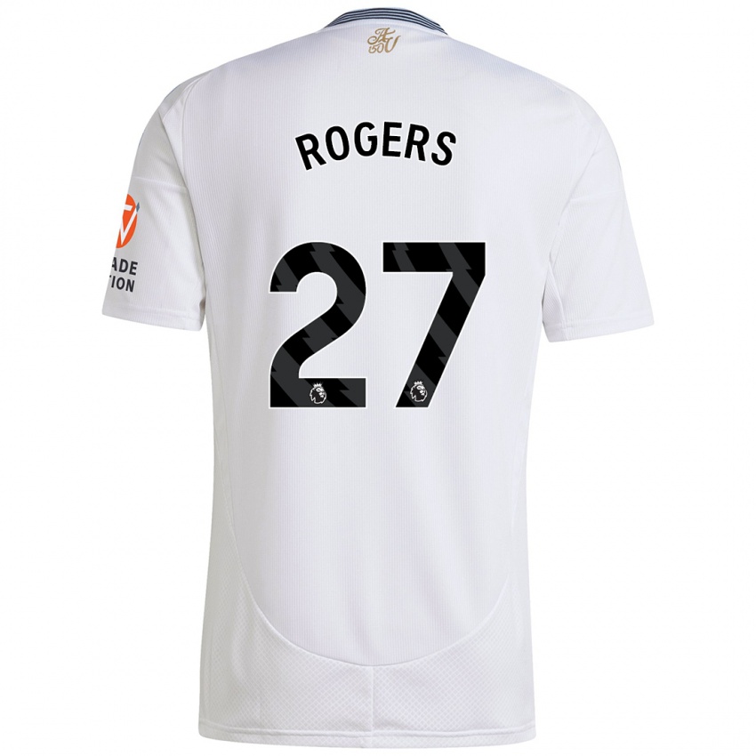 Niño Camiseta Morgan Rogers #27 Blanco 2ª Equipación 2024/25 La Camisa Chile