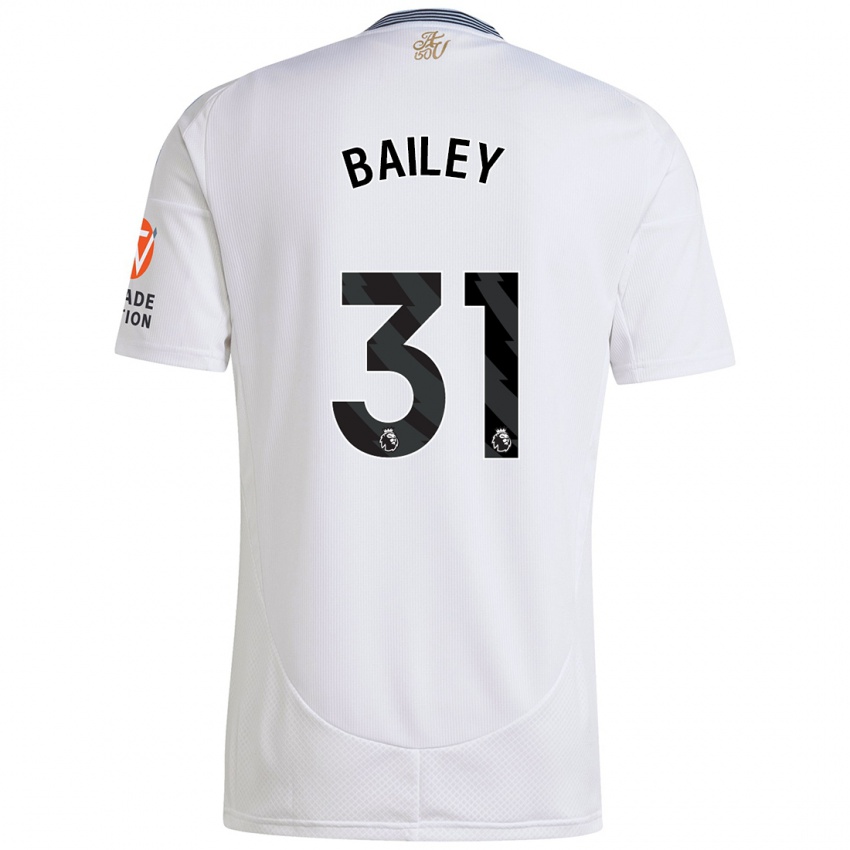 Niño Camiseta Leon Bailey #31 Blanco 2ª Equipación 2024/25 La Camisa Chile