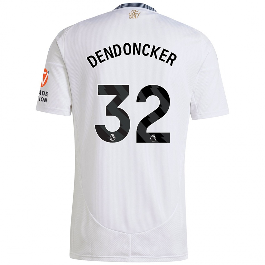 Niño Camiseta Leander Dendoncker #32 Blanco 2ª Equipación 2024/25 La Camisa Chile