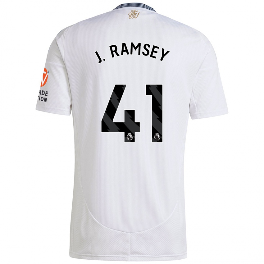 Niño Camiseta Jacob Ramsey #41 Blanco 2ª Equipación 2024/25 La Camisa Chile