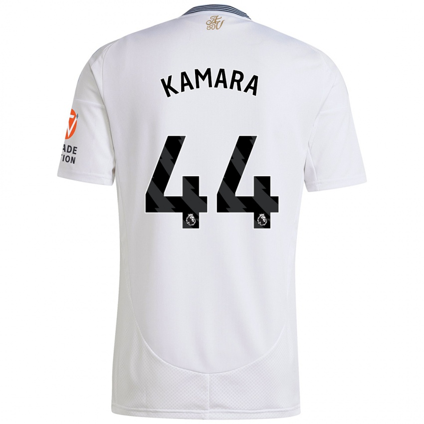 Niño Camiseta Boubacar Kamara #44 Blanco 2ª Equipación 2024/25 La Camisa Chile