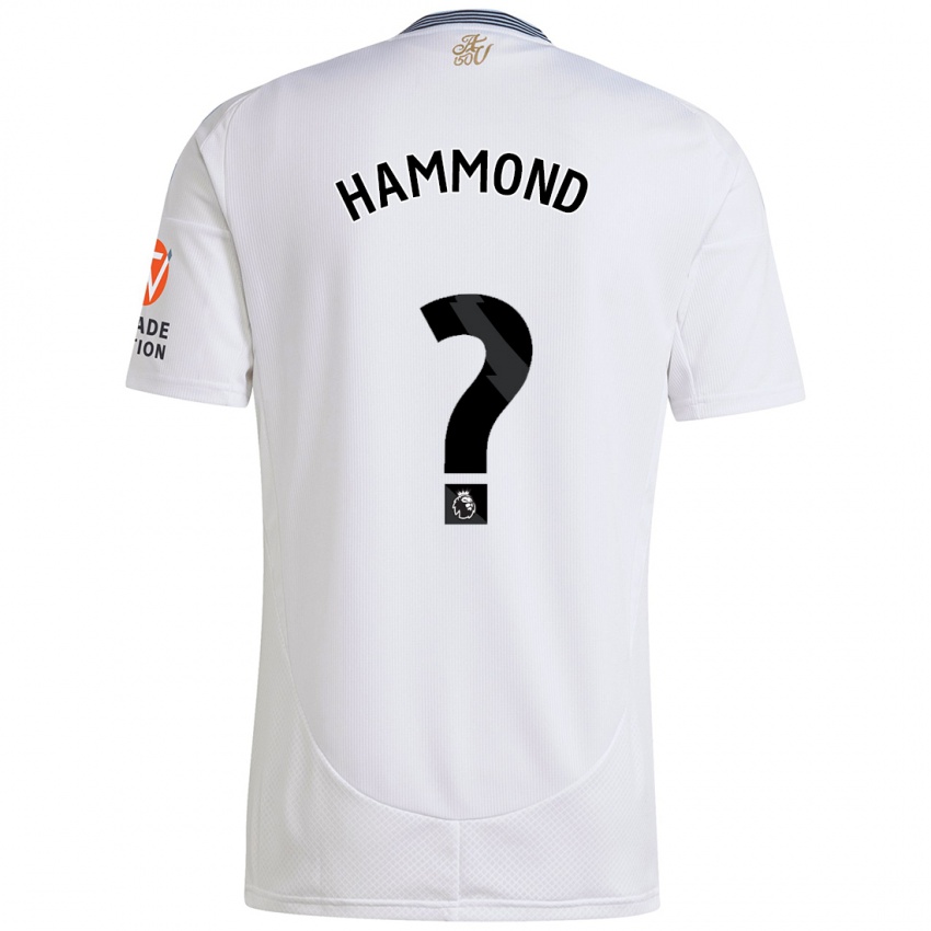 Niño Camiseta Alex Hammond #0 Blanco 2ª Equipación 2024/25 La Camisa Chile