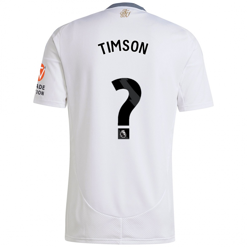 Niño Camiseta Nile Timson #0 Blanco 2ª Equipación 2024/25 La Camisa Chile