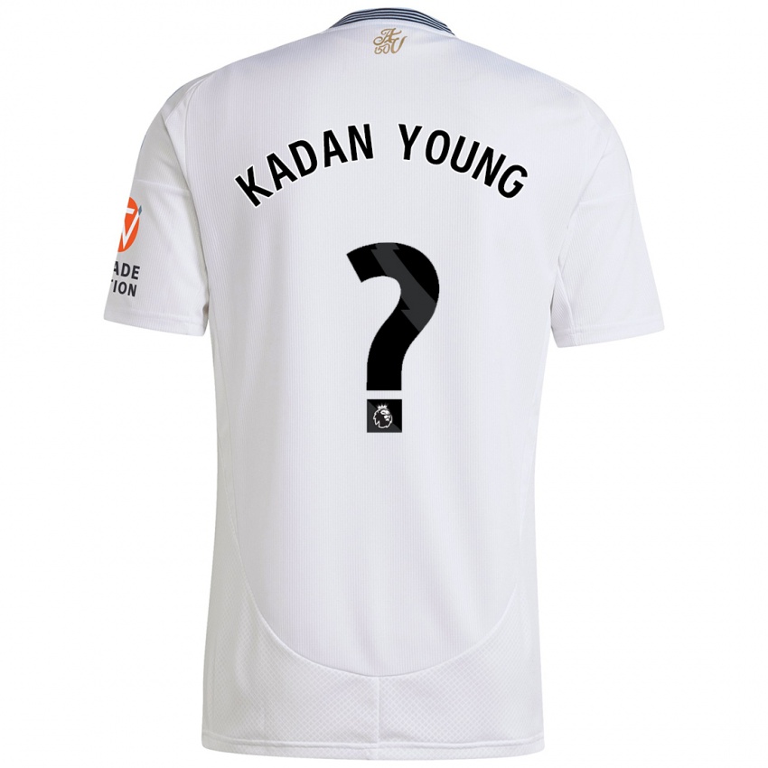 Niño Camiseta Kadan Young #0 Blanco 2ª Equipación 2024/25 La Camisa Chile