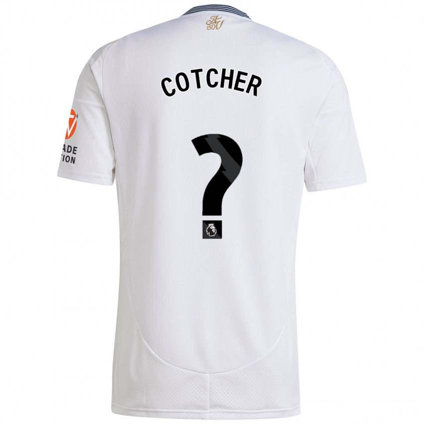 Niño Camiseta Mason Cotcher #0 Blanco 2ª Equipación 2024/25 La Camisa Chile