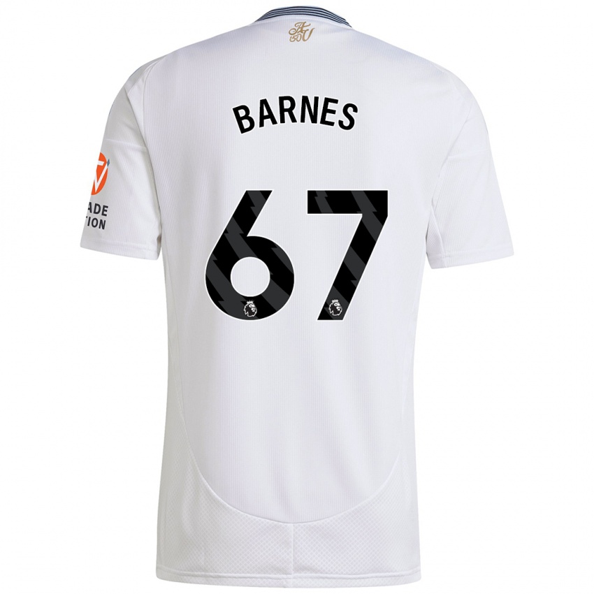 Niño Camiseta Mikell Barnes #67 Blanco 2ª Equipación 2024/25 La Camisa Chile