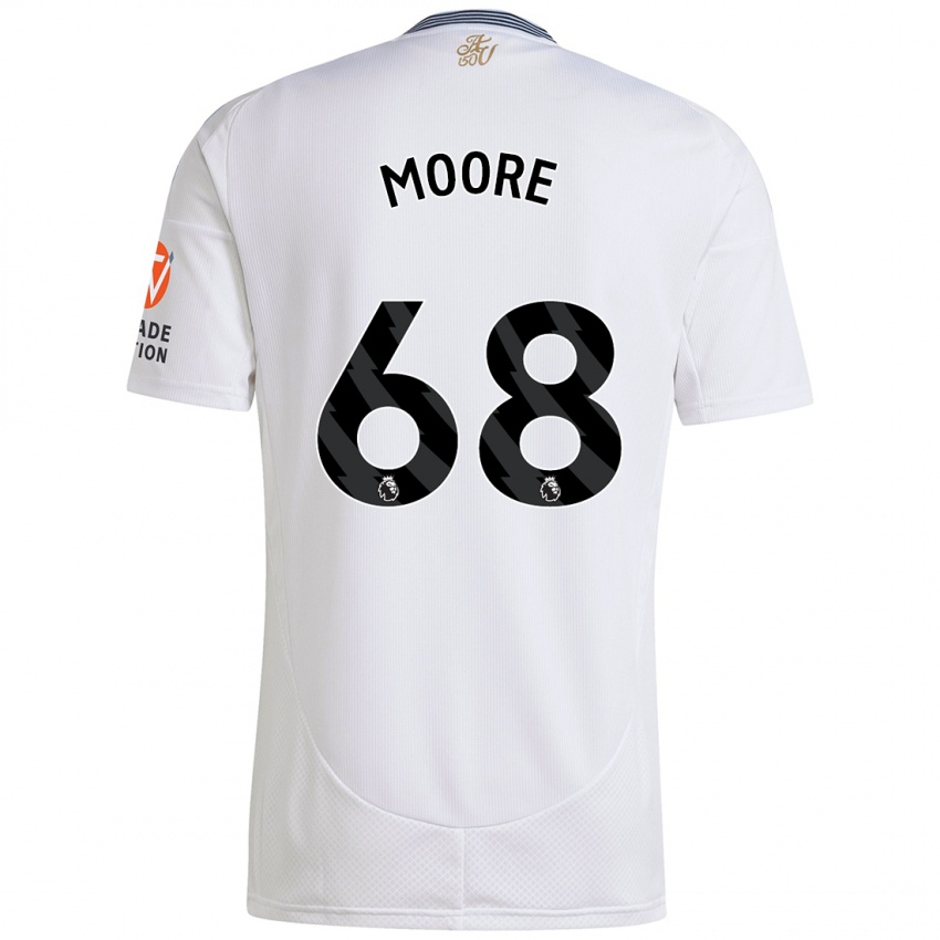 Niño Camiseta Kobei Moore #68 Blanco 2ª Equipación 2024/25 La Camisa Chile