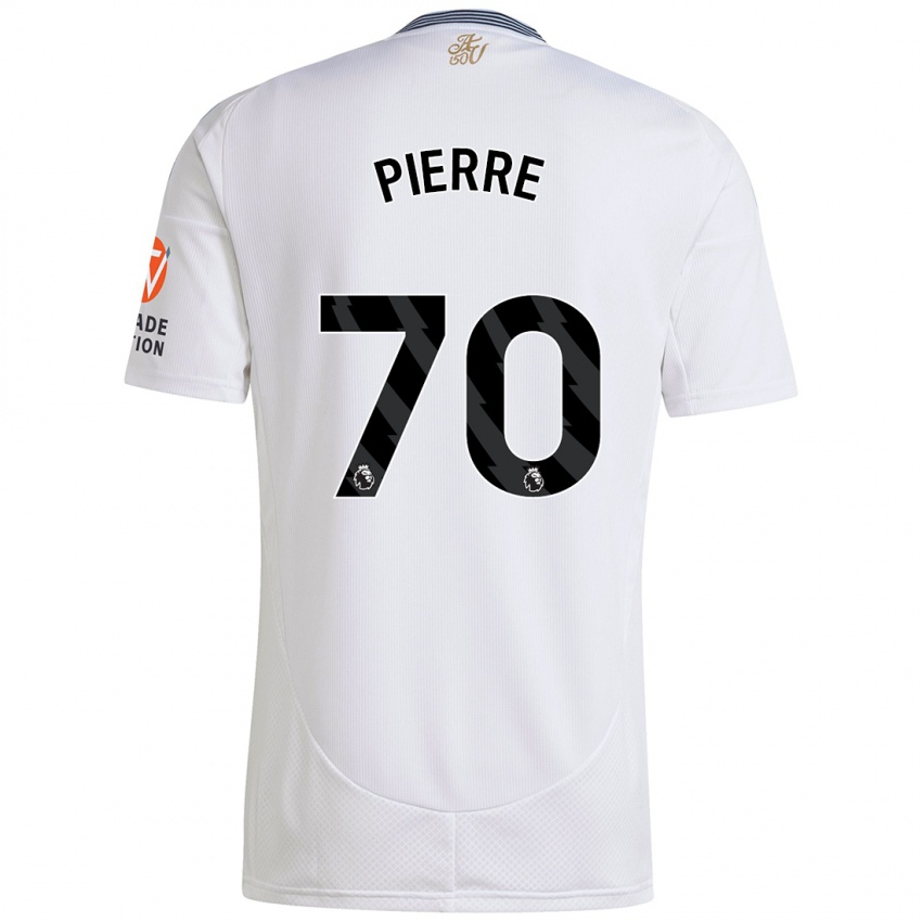 Niño Camiseta Kyrie Pierre #70 Blanco 2ª Equipación 2024/25 La Camisa Chile