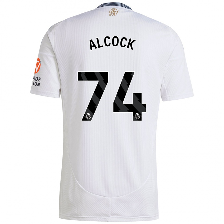 Niño Camiseta Todd Alcock #74 Blanco 2ª Equipación 2024/25 La Camisa Chile