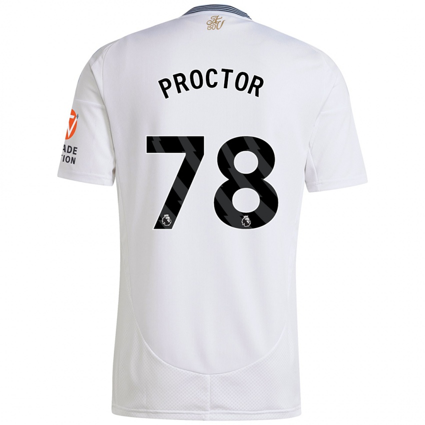 Niño Camiseta Sam Proctor #78 Blanco 2ª Equipación 2024/25 La Camisa Chile