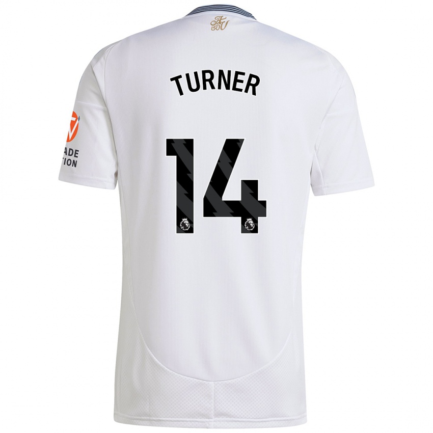 Niño Camiseta Danielle Turner #14 Blanco 2ª Equipación 2024/25 La Camisa Chile