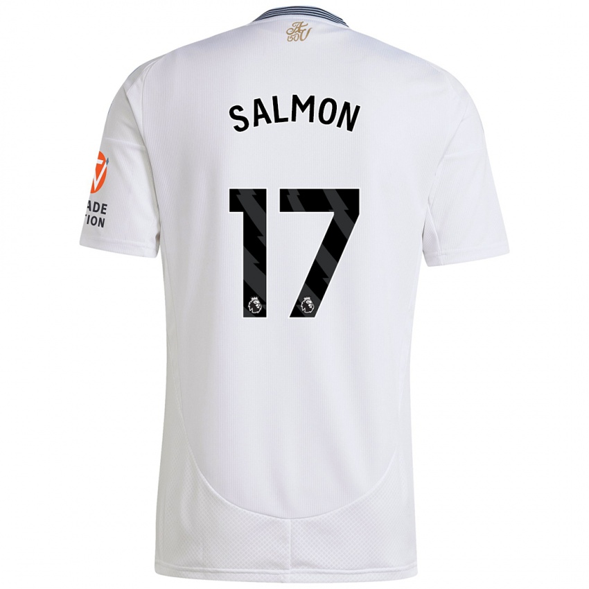 Niño Camiseta Ebony Salmon #17 Blanco 2ª Equipación 2024/25 La Camisa Chile