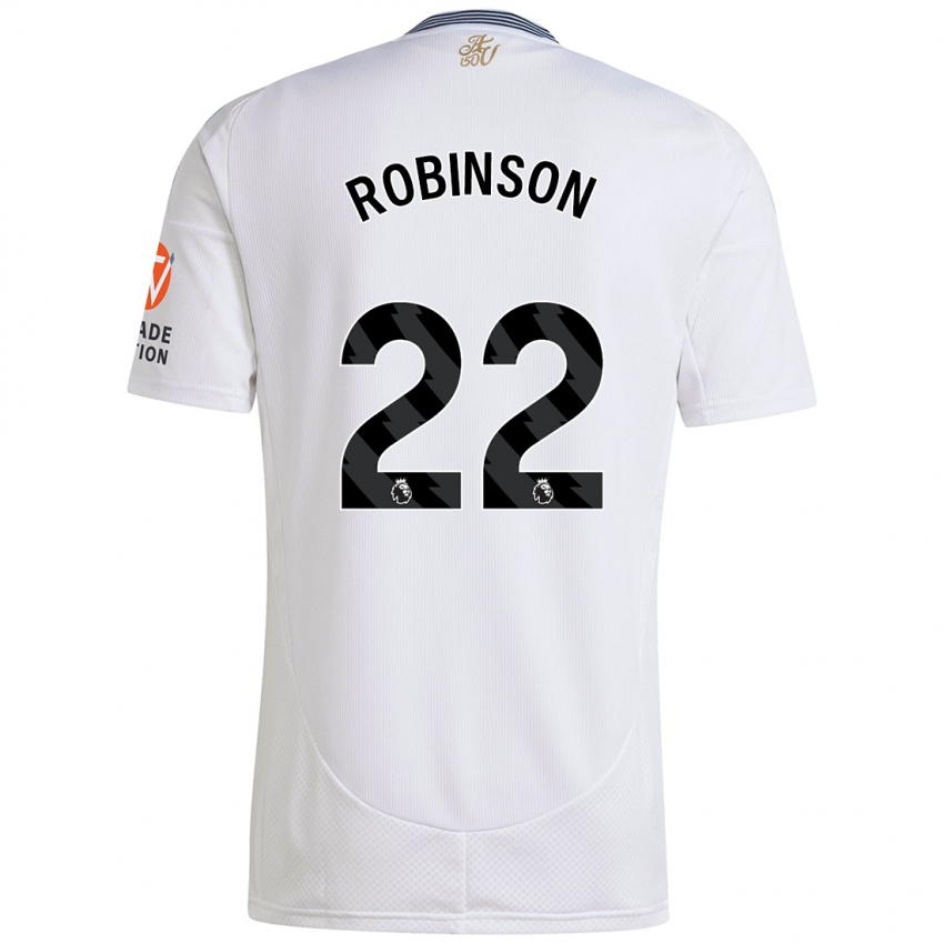 Niño Camiseta Katie Robinson #22 Blanco 2ª Equipación 2024/25 La Camisa Chile