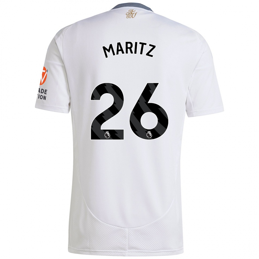 Niño Camiseta Noelle Maritz #26 Blanco 2ª Equipación 2024/25 La Camisa Chile