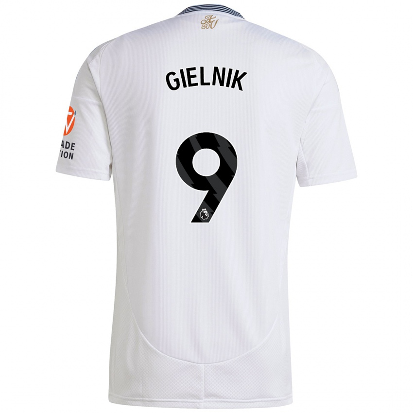 Niño Camiseta Emily Gielnik #9 Blanco 2ª Equipación 2024/25 La Camisa Chile