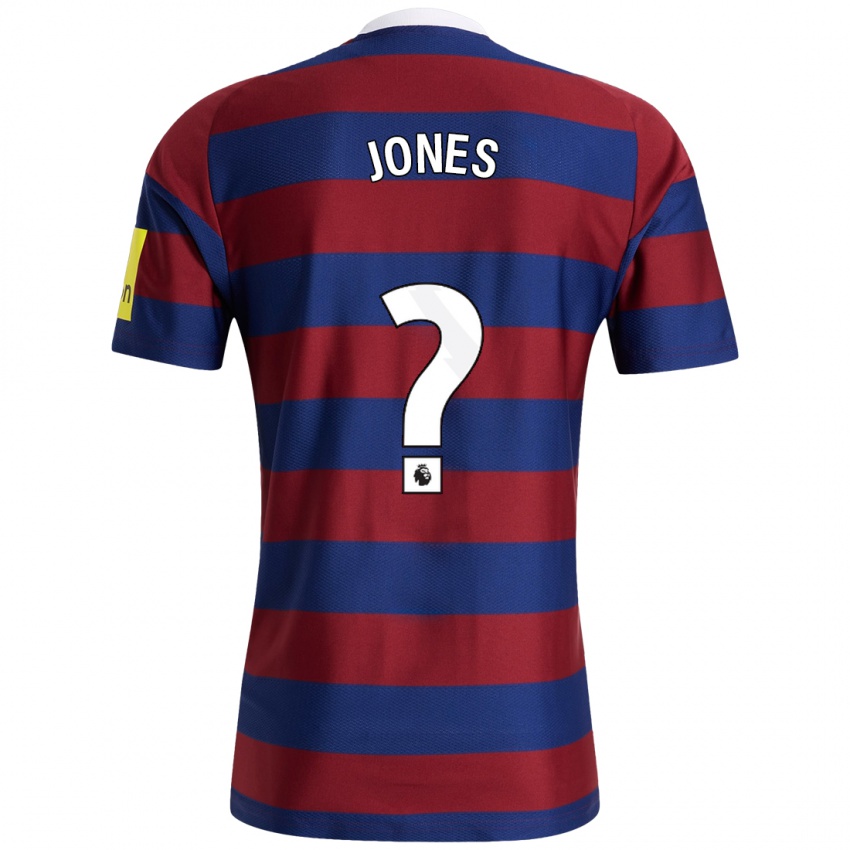 Niño Camiseta Tyler Jones #0 Burdeos Azul Marino 2ª Equipación 2024/25 La Camisa Chile