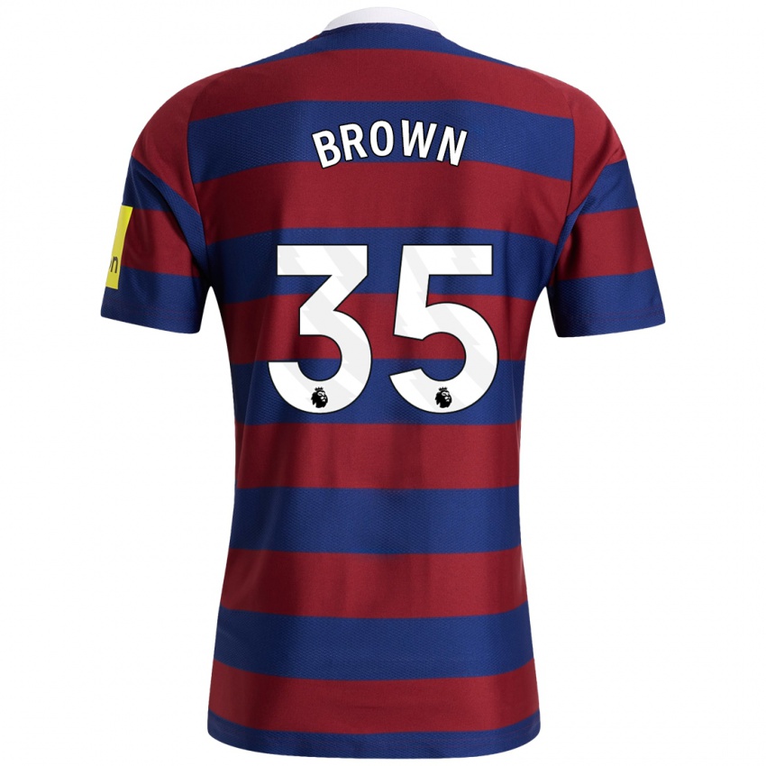 Niño Camiseta Will Brown #35 Burdeos Azul Marino 2ª Equipación 2024/25 La Camisa Chile