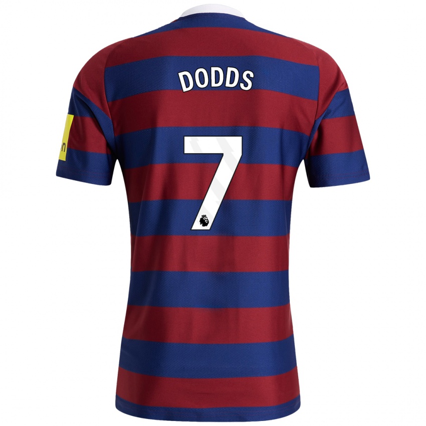 Niño Camiseta Tyler Dodds #7 Burdeos Azul Marino 2ª Equipación 2024/25 La Camisa Chile