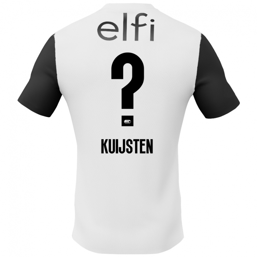 Niño Camiseta Tristan Kuijsten #0 Blanco Negro 2ª Equipación 2024/25 La Camisa Chile