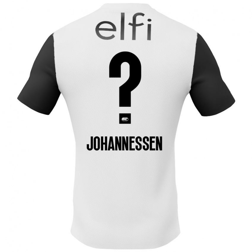 Niño Camiseta Tómas Johannessen #0 Blanco Negro 2ª Equipación 2024/25 La Camisa Chile