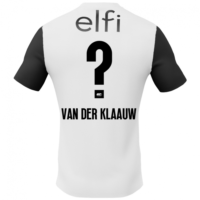 Niño Camiseta Deacon Van Der Klaauw #0 Blanco Negro 2ª Equipación 2024/25 La Camisa Chile