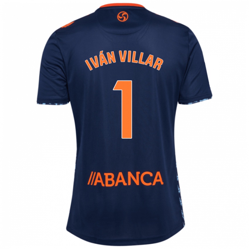 Niño Camiseta Iván Villar #1 Azul Marino 2ª Equipación 2024/25 La Camisa Chile