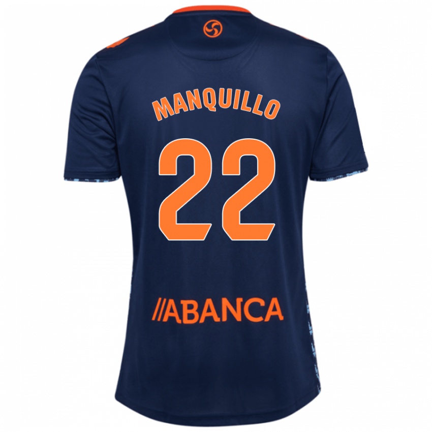 Niño Camiseta Javier Manquillo #22 Azul Marino 2ª Equipación 2024/25 La Camisa Chile