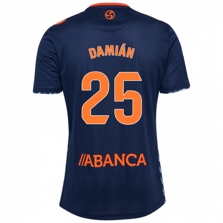 Niño Camiseta Damián Rodríguez #25 Azul Marino 2ª Equipación 2024/25 La Camisa Chile