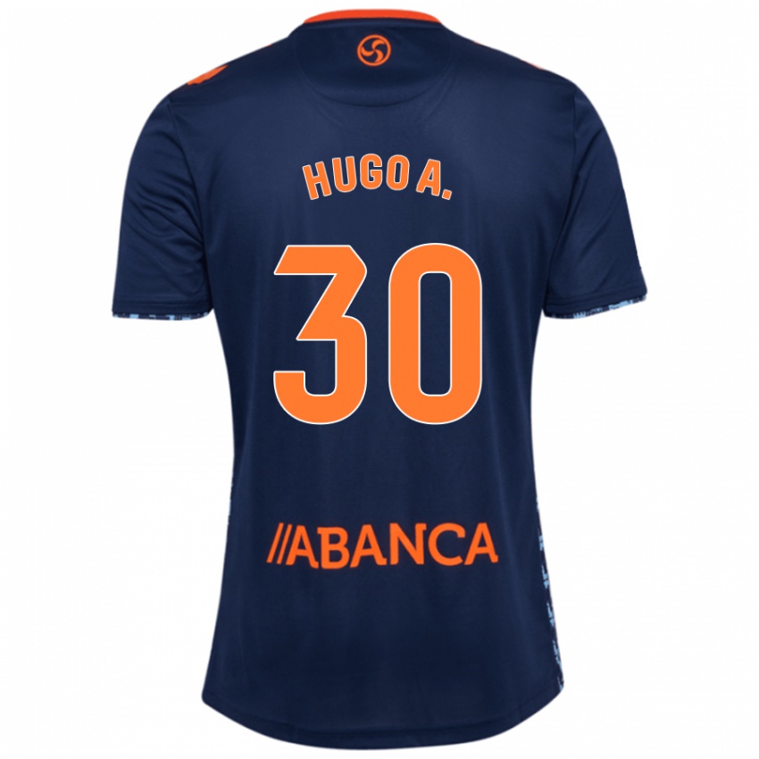 Niño Camiseta Hugo Álvarez #30 Azul Marino 2ª Equipación 2024/25 La Camisa Chile