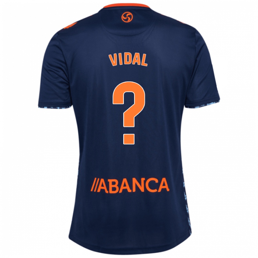 Niño Camiseta Marc Vidal #0 Azul Marino 2ª Equipación 2024/25 La Camisa Chile