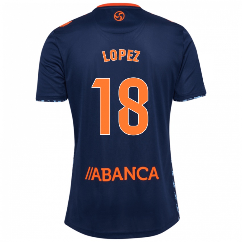 Niño Camiseta Joel López #18 Azul Marino 2ª Equipación 2024/25 La Camisa Chile