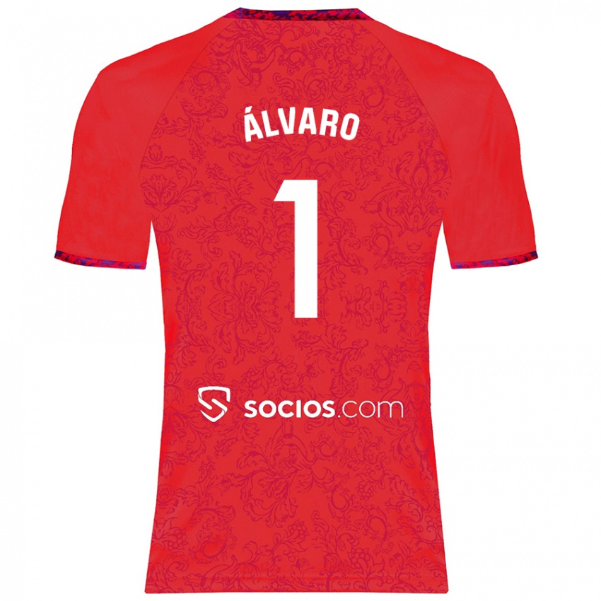 Niño Camiseta Álvaro Fernández #1 Rojo 2ª Equipación 2024/25 La Camisa Chile