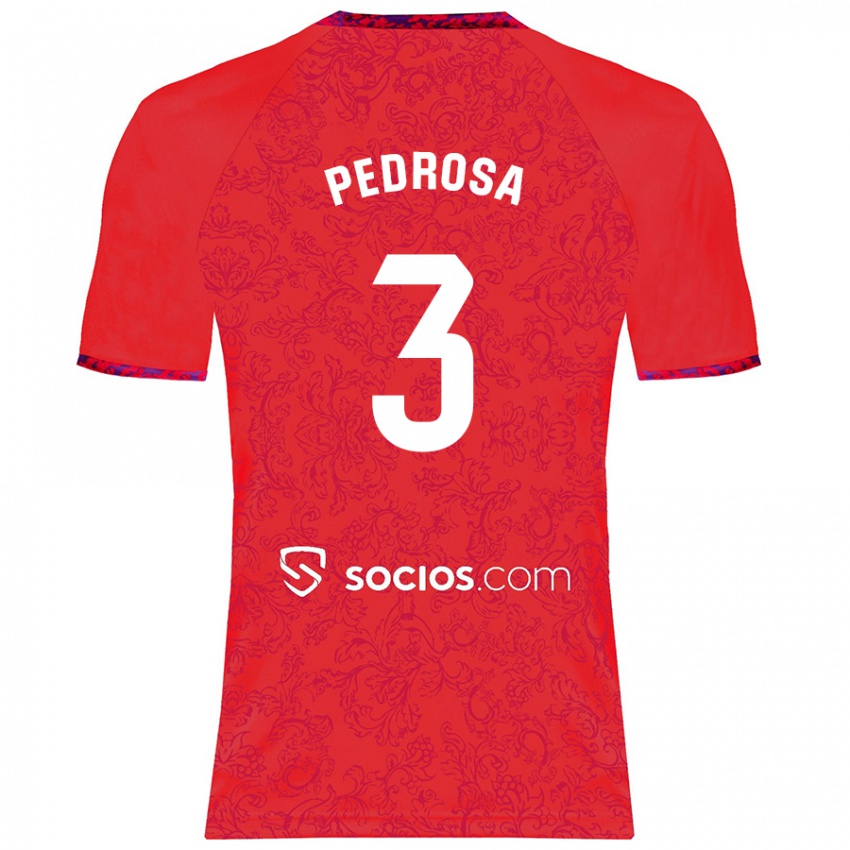 Niño Camiseta Adrià Pedrosa #3 Rojo 2ª Equipación 2024/25 La Camisa Chile