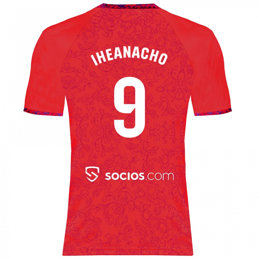 Niño Camiseta Kelechi Iheanacho #9 Rojo 2ª Equipación 2024/25 La Camisa Chile