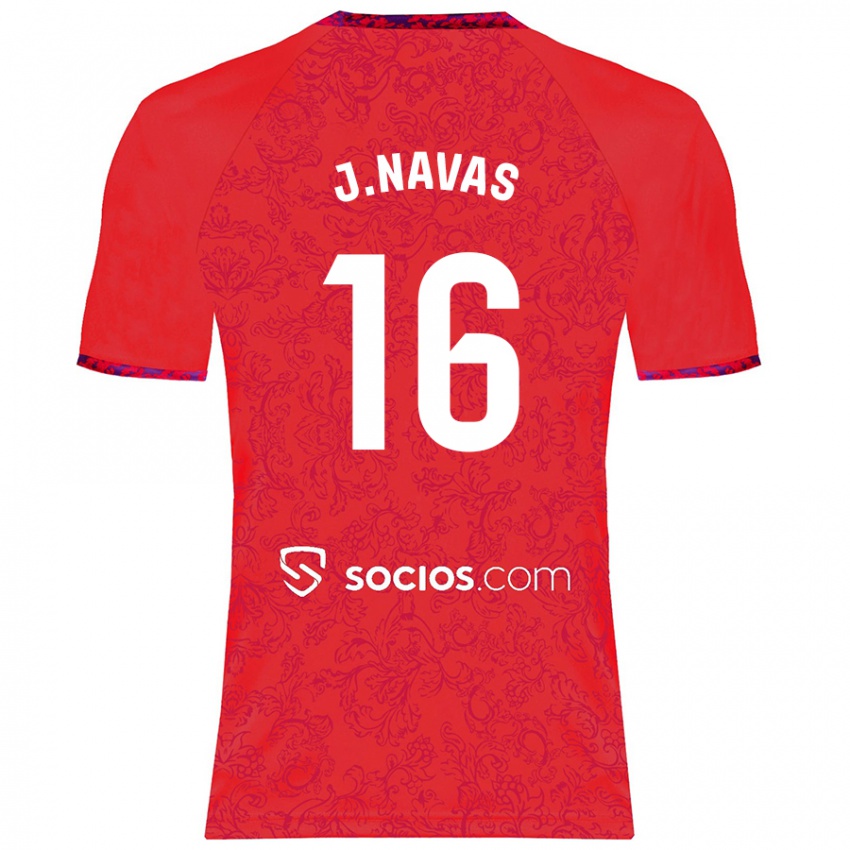 Niño Camiseta Jesús Navas #16 Rojo 2ª Equipación 2024/25 La Camisa Chile