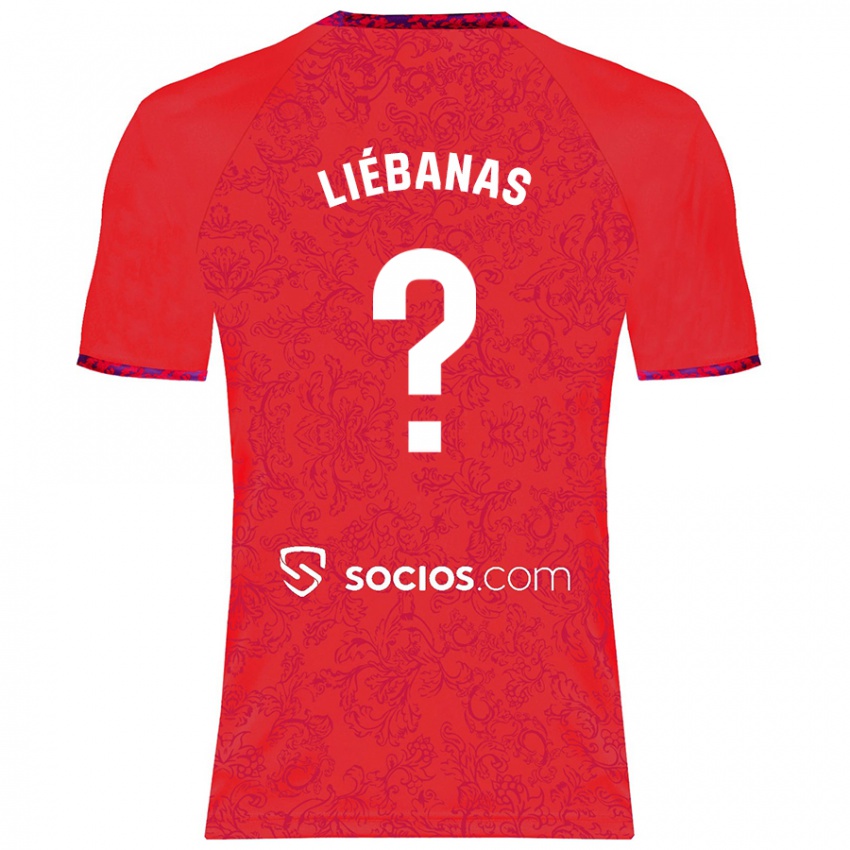 Niño Camiseta José Manuel Liébanas #0 Rojo 2ª Equipación 2024/25 La Camisa Chile