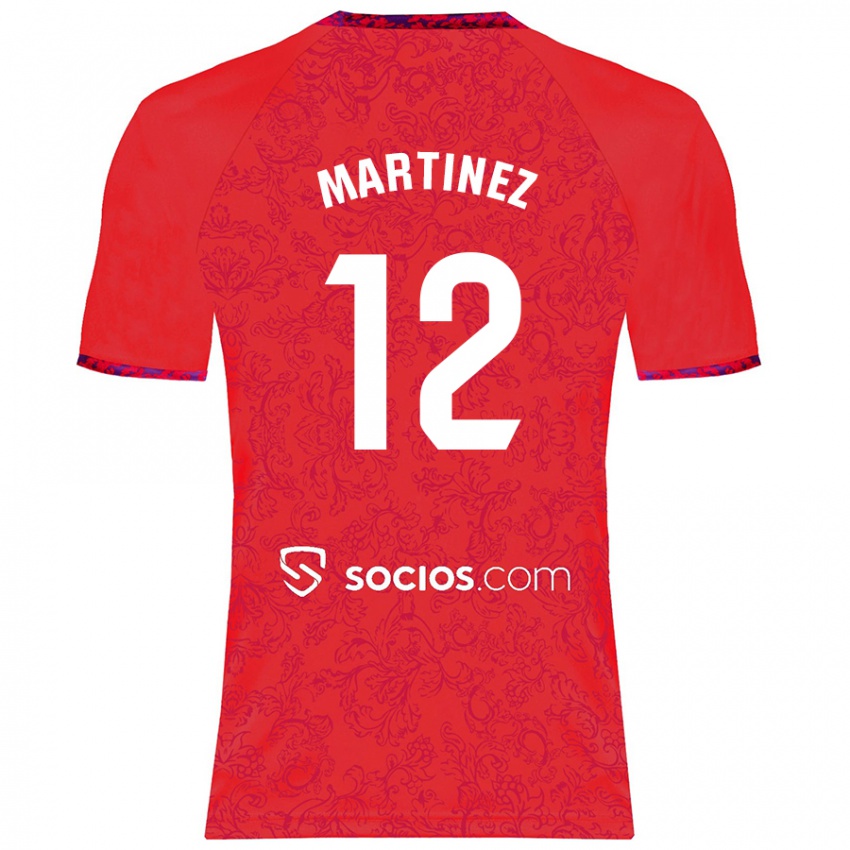 Niño Camiseta Gabri Martinez #12 Rojo 2ª Equipación 2024/25 La Camisa Chile