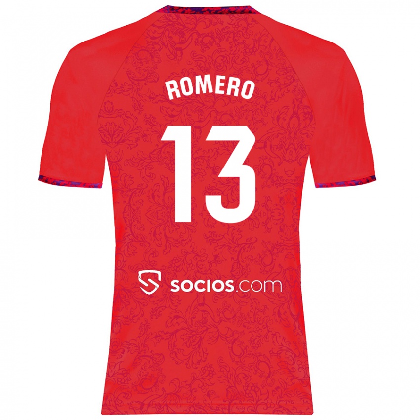 Niño Camiseta Rafael Romero #13 Rojo 2ª Equipación 2024/25 La Camisa Chile