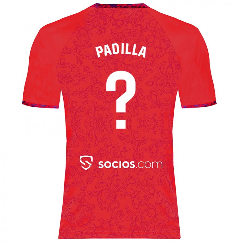 Niño Camiseta Natalia Padilla #0 Rojo 2ª Equipación 2024/25 La Camisa Chile