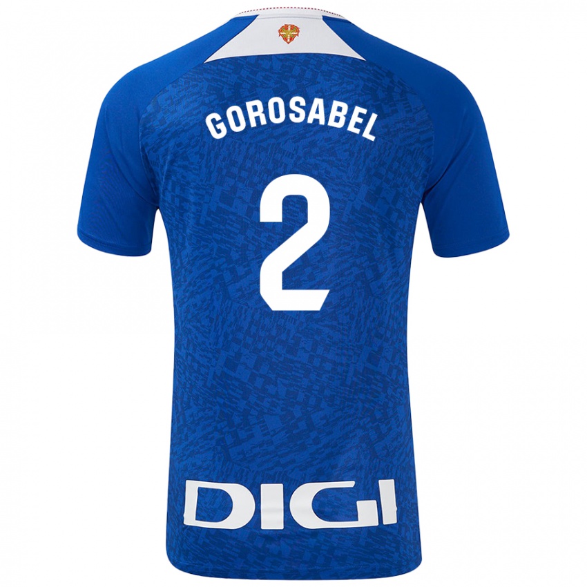 Niño Camiseta Andoni Gorosabel #2 Azul Real 2ª Equipación 2024/25 La Camisa Chile